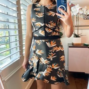 New Adelyn Rae embroidered black dress, size small